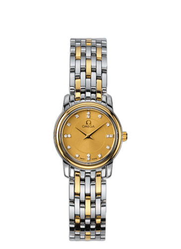 [4370.15.00] De Ville Prestige Quartz 22 Stainless Steel / Yellow Gold / Champagne / Bracelet