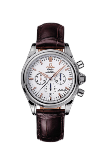 [4873.20.32] De Ville Co-Axial 35 Chronograph Stainless Steel / White / St. Moritz