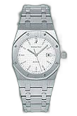 [15000ST.OO.0789ST.07] Royal Oak 15000 Date Stainless Steel / White