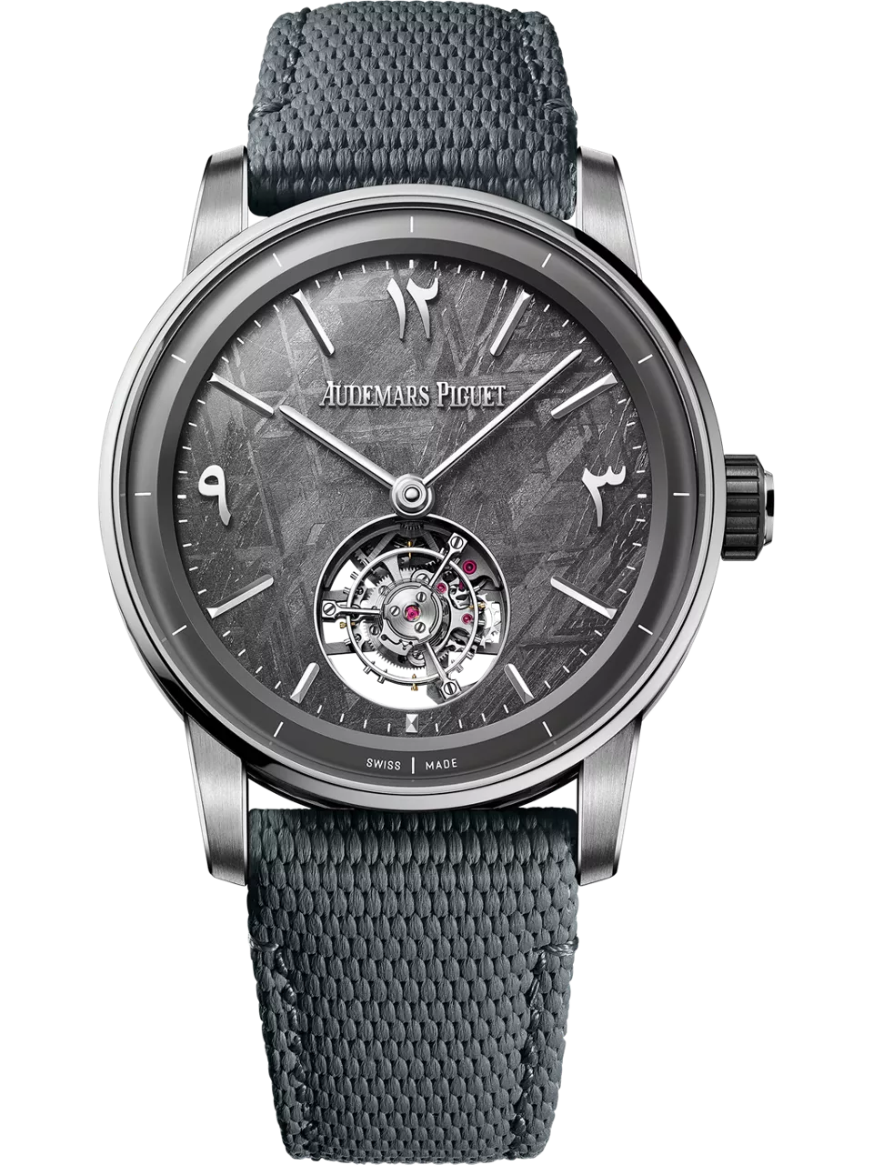 [26396QT.OO.D009KB.01] CODE 11.59 Tourbillon Selfwinding Ceramic - Stainless Steel / Meteorite - Eastern Arabic