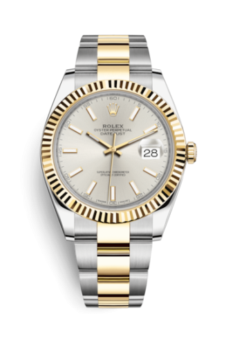 [126333-0001] Datejust 41 Rolesor Yellow Fluted / Oyster / Silver
