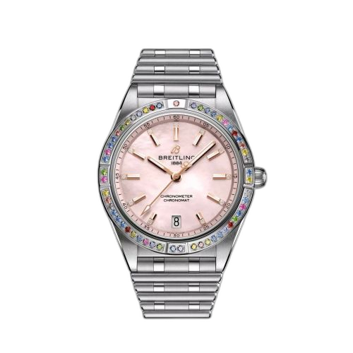 [G10380BB1K1G1] Chronomat Automatic 36 Stainless Steel - White Gold / MOP / South Sea / Bracelet