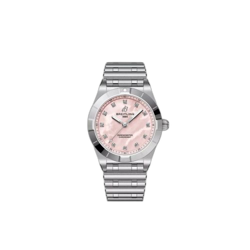 [A72310101K1A1] Chronomat 28 Stainless Steel / Pink MOP
