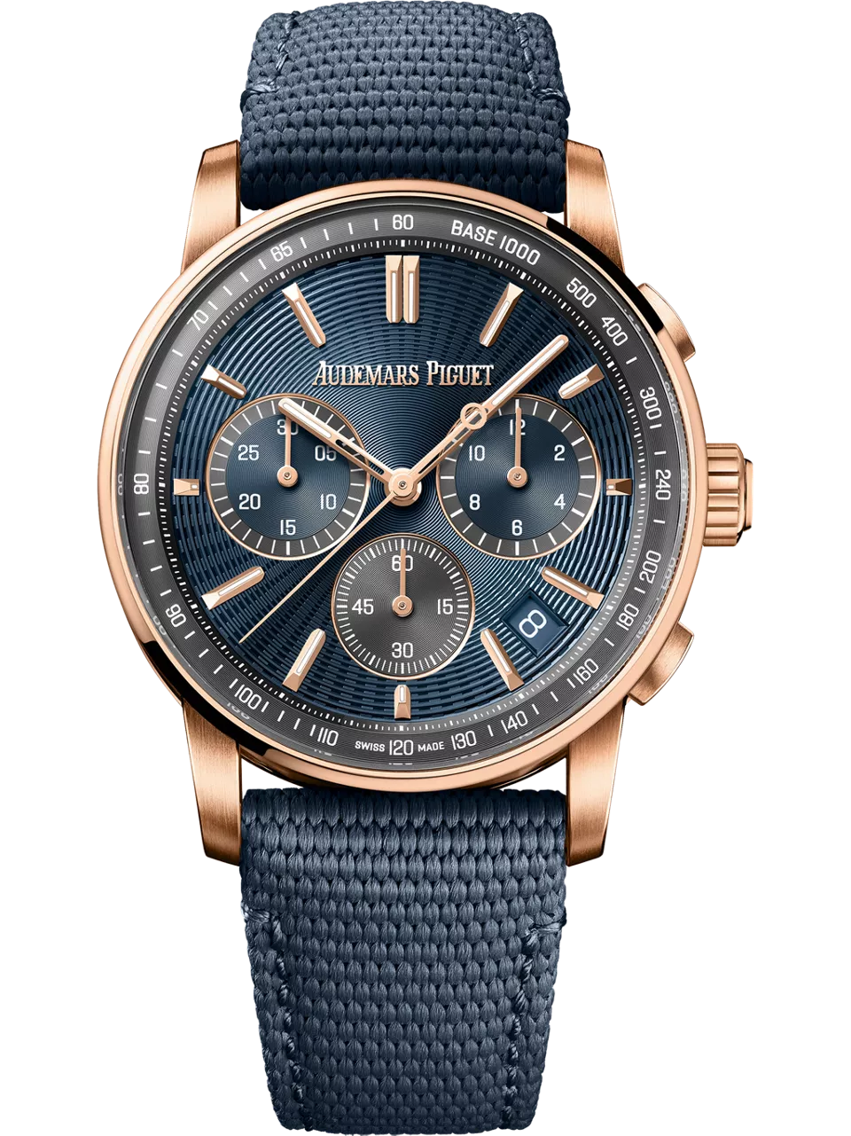 [26393OR.OO.A348KB.01] CODE 11.59 Chronograph Selfwinding Pink Gold / Blue