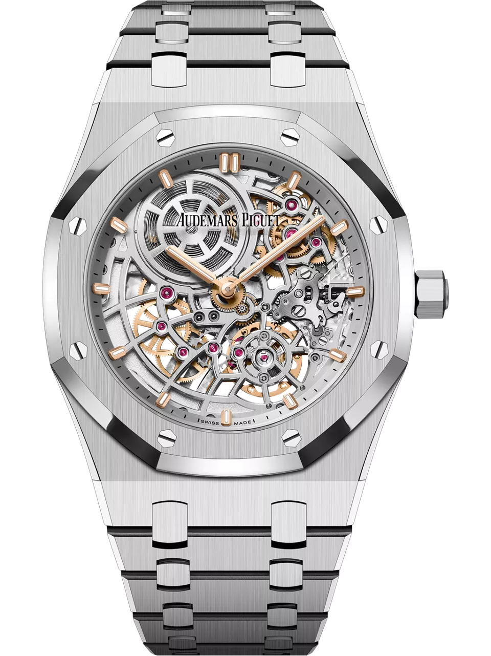 [16204ST.OO.1240ST.01] Royal Oak Extra-Thin Openworked Stainless Steel / 50th Anniversary