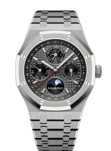 [26609TI.OO.1220TI.01 (aka: Horoloupe)] Royal Oak Perpetual Calendar 41 Titanium / Grey / China