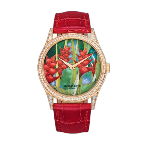 [5077/100R-038] Calatrava 5077R Tropical Plants / Heliconias