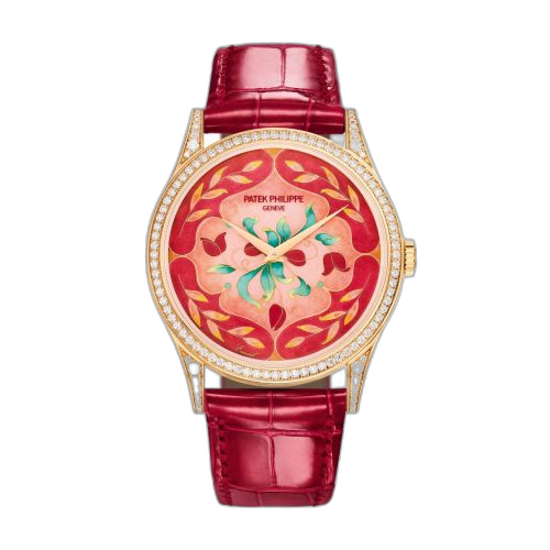 [5077/100R-041] Calatrava 5077 Rose Gold / Diamond / Floral Caprice