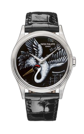 [5177G-034] Calatrava 5177 Red-Crowned Cranes