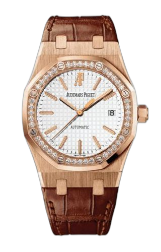 [15301OR.ZZ.D088CR.01] Royal Oak 15301 Pink Gold Diamond