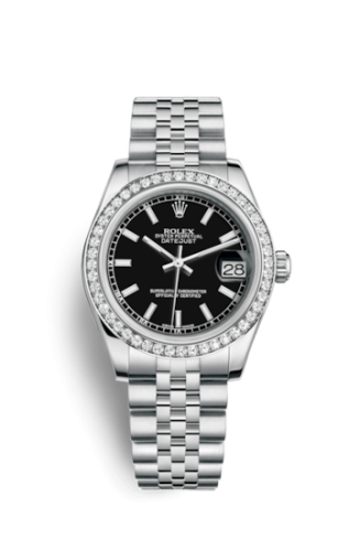 [178384-0031] Datejust 31 Stainless Steel Diamond / Jubilee / Black