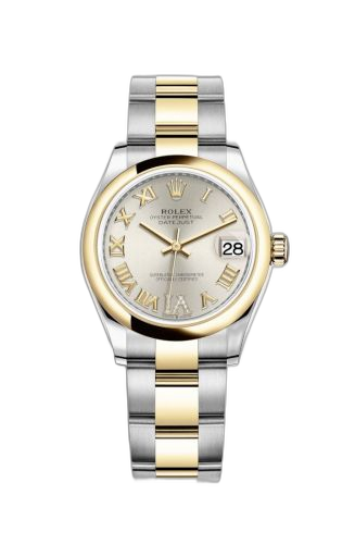 [278243-0003] Datejust 31 Stainless Steel / Yellow Gold / Domed / Silver - Roman / Oyster