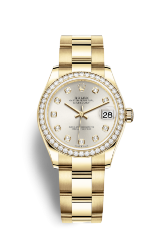 [278288rbr-0027] Datejust 31 Yellow Gold / Diamond / Silver - Diamond / Oyster