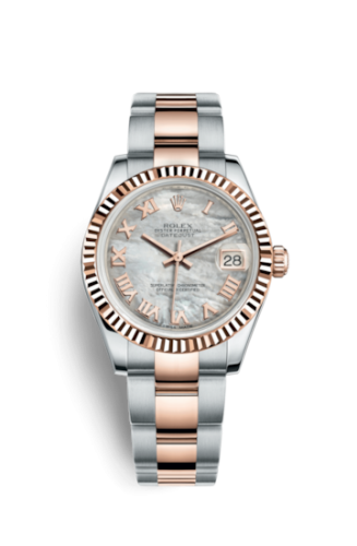 [178271-0061] Datejust 31 Rolesor Everose Fluted / Oyster / MOP Roman