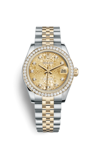 [178383-0002] Datejust 31 Rolesor Yellow Diamond / Jubilee / Champagne Computer