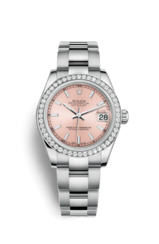 [178384-0059] Datejust 31 Stainless Steel Diamond / Oyster / Pink