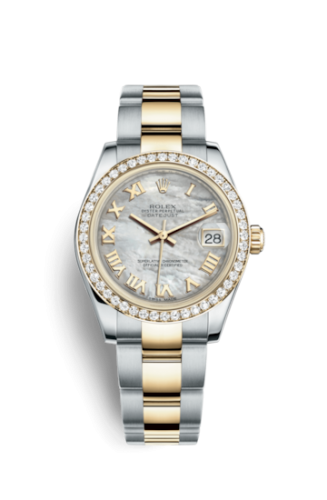 [178383-0015] Datejust 31 Rolesor Yellow Diamond / Oyster / MOP Roman
