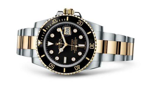 [116613LN-0003 (aka: M116613LN - 0003)] Submariner Date Rolesor / Black-Diamond