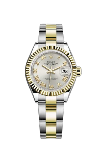 [279173-0006] Lady-Datejust 28 Rolesor Yellow Fluted / Oyster / Silver Roman