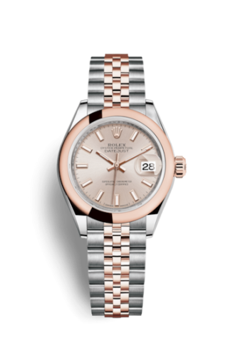 [279161-0001] Lady-Datejust 28 Rolesor Rose Domed / Jubilee / Sundust