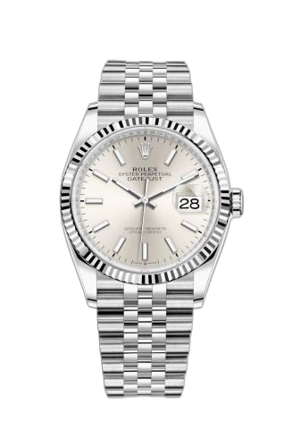 [126234-0013] Datejust 36 Stainless Steel / Fluted / Silver / Jubilee