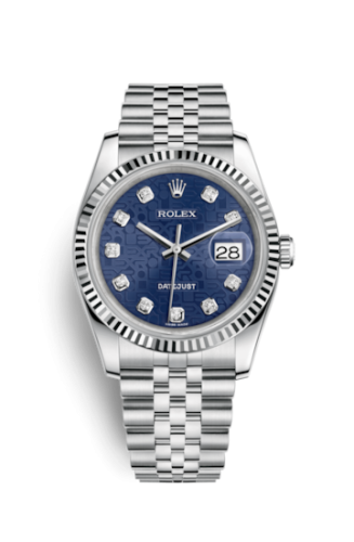 [116234-0110] Datejust 36 Stainless Steel Fluted / Jubilee / Blue Computer