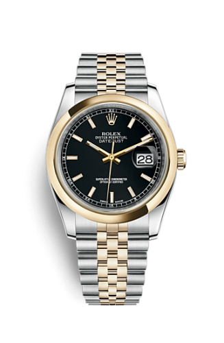 [116203-0174] Datejust 36 Rolesor Yellow Domed / Jubilee / Black