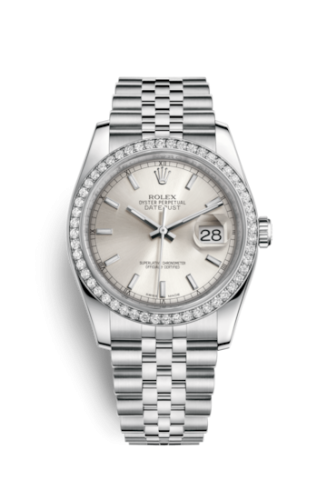 [116244-0058] Datejust 36 Stainless Steel Diamond / Jubilee / Silver