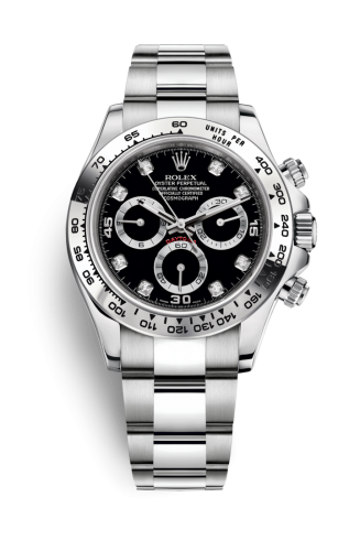 [116509-0055 (aka: m116509-0055)] Cosmograph Daytona White Gold / Black - Diamond