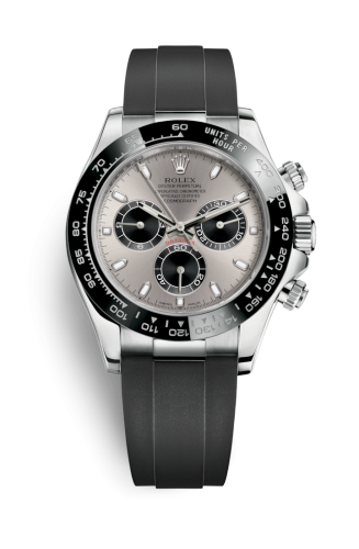 [116519LN-0024] Cosmograph Daytona White Gold / Cerachrom / Silver / Oysterflex