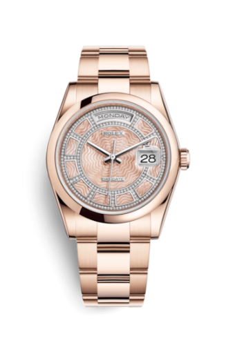 [118205f-0116] Day-Date 36 Everose Domed / President / Pink MOP Carousel
