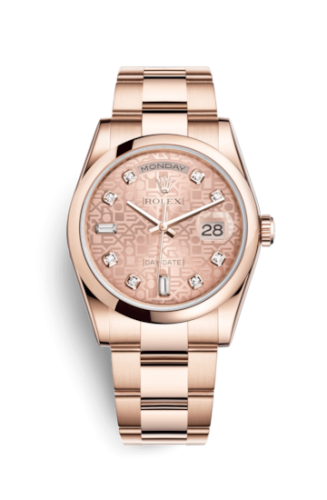 [118205f-0062] Day-Date 36 Everose Domed / Oyster / Pink Computer