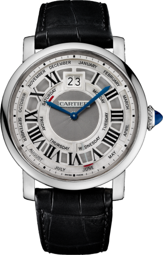 [W1580002] Rotonde de Cartier 45 Annual Calendar White Gold / Silver