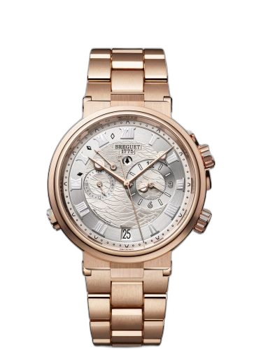 [5547BR/12/RZ0] Marine Alarme Musicale Rose Gold / Silver / Bracelet