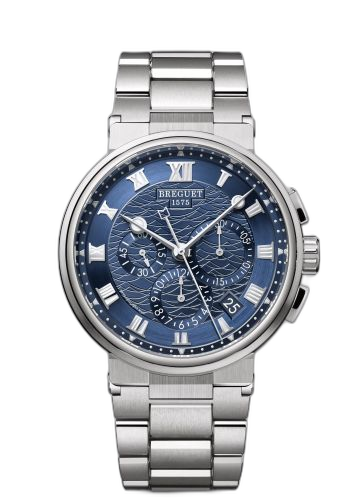 [5527BB/Y2/BW0] Marine Chronograph 5527 White Gold / Blue / Bracelet