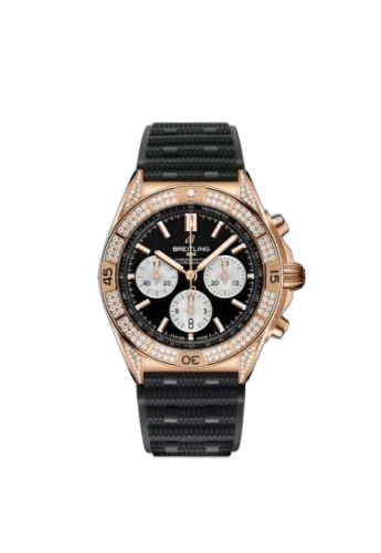 [RB0134721B1S2] Chronomat B01 42 Red Gold - Diamond / Black / Rubber