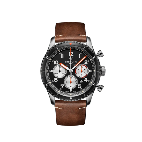 [AB01194A1B1X2] Aviator 8 B01 Chronograph 43 Stainless Steel / Mosquito / Calf / Folding