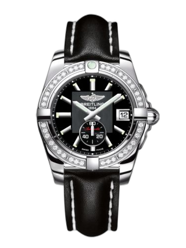 [A3733053/BA33/414X/A16BA.1] Galactic 36 Automatic Stainless Steel / Diamond / Volcano Black / Calf