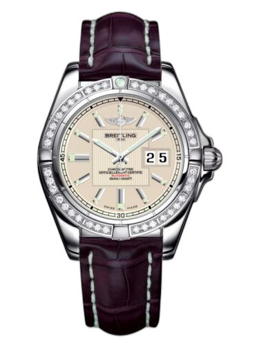 [A49350LA.G699.720P] Galactic 41 Stainless Steel / Diamond / Sierra Silver / Croco