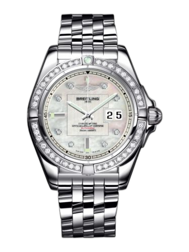 [A49350LA.A702.366A] Galactic 41 Stainless Steel / Diamond / Pearl Diamond / Bracelet