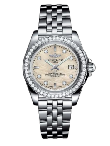 [A71330531A1A1 (aka: A7133053/A801/792A)] Galactic 32 Sleek Edition Stainless Steel / Diamond / Pearl Diamond / Bracelet