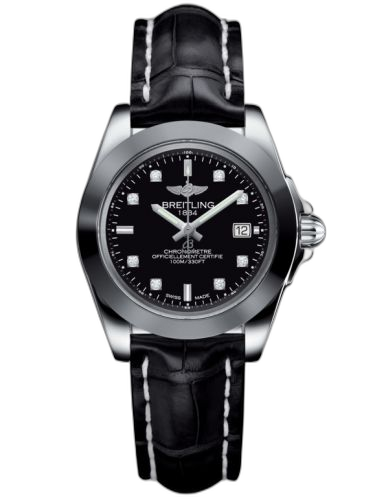 [W7133012/BF63/777P/A14BA.1] Galactic 32 Sleek Edition Stainless Steel / Trophy Black Diamond / Croco