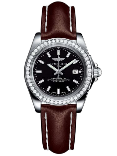 [A7133053/BF62/410X/A14BA.1] Galactic 32 Sleek Edition Stainless Steel / Diamond / Trophy Black / Calf