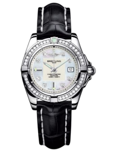[A71356LA.A708.777P] Galactic 32 Stainless Steel / Diamond / Pearl Diamond / Croco
