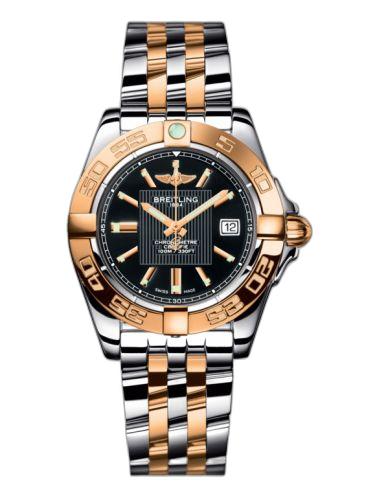 [C71356L2.BA12.367C] Galactic 32 Stainless Steel / Rose Gold / Trophy Black / Bracelet
