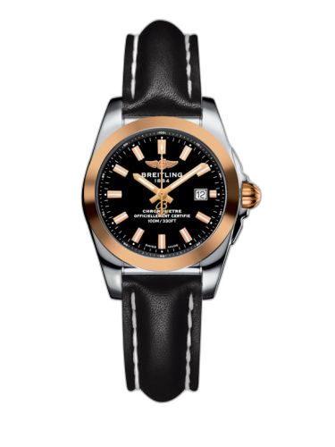 [C7234812/BF32/477X/A12BA.1] Galactic 29 Stainless Steel / Rose Gold / Trophy Black / Calf