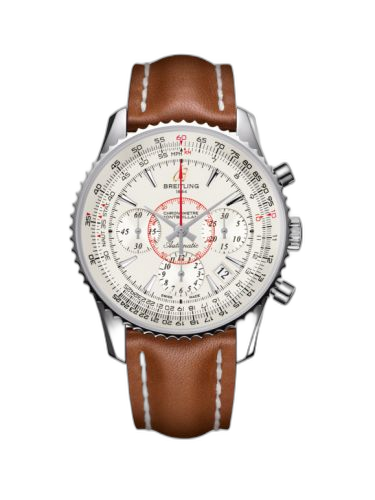 [AB013012.G709.425X] Montbrillant 01 Stainless Steel / Mercury Silver / Calf