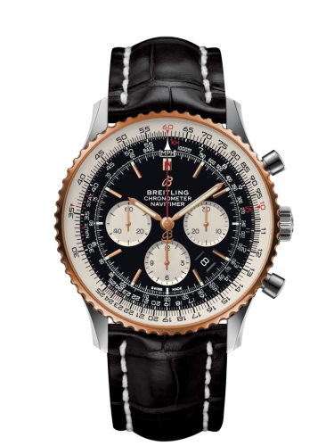[UB0127211B1P1 (aka: UB012721.BG77.760P)] Navitimer 1 B01 Chronograph 46 Stainless Steel / Red Gold / Black / Croco / Pin