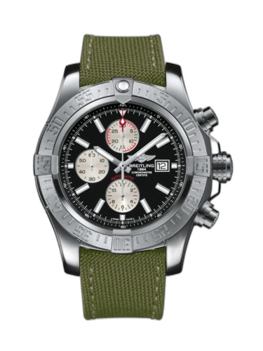[A1337111/BC29/105W/A20BA.1] Super Avenger II Stainless Steel / Volcano Black / Military / Pin