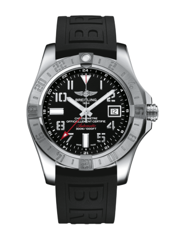 [A32390111B2S2 (aka: A3239011/BC34/152S/A20S.1)] Avenger II GMT Stainless Steel / Volcano Black / Rubber / Pin